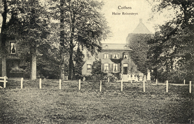 8997 Gezicht op de voorzijde van het kasteel Rhijnestein te Cothen uit het noordwesten.